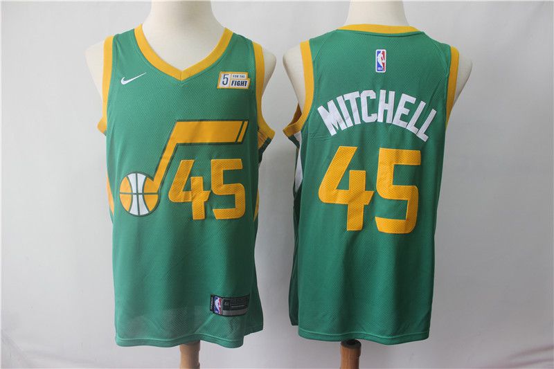 Men Utah Jazz 45 Mitchell Green City Edition Game Nike NBA Jerseys